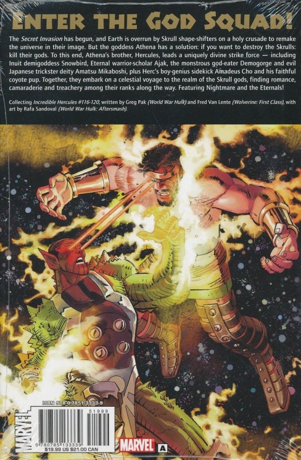 INCREDIBLE HERCULES SECRET INVASION HC [9780785133339] **PROMOCJA TOMY**