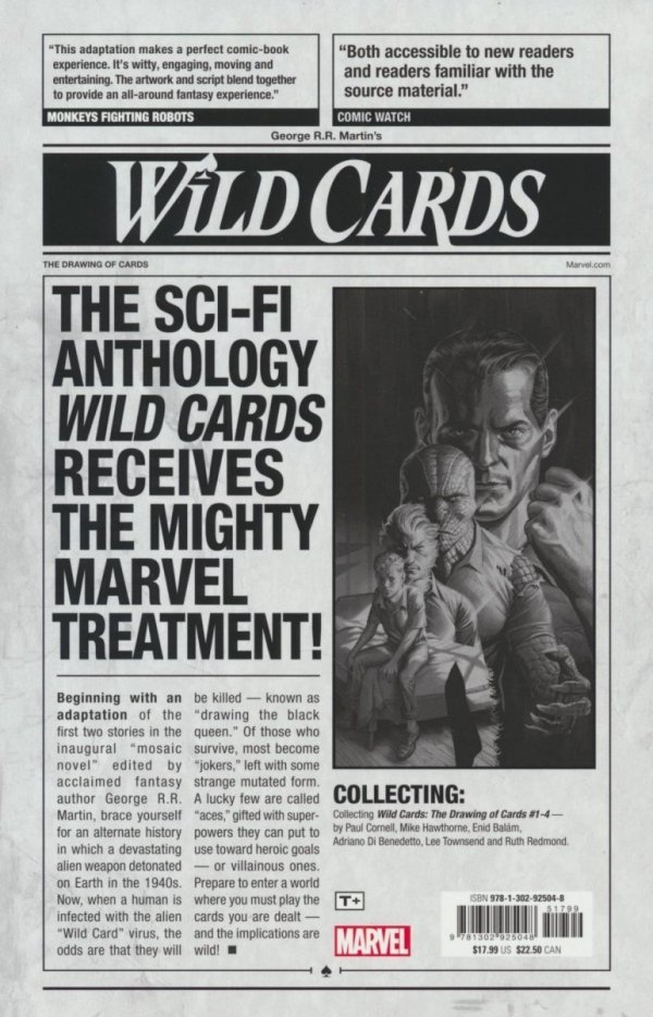 WILD CARDS THE DRAWING OF CARDS TP [9781302925048] **promocja TOMY**