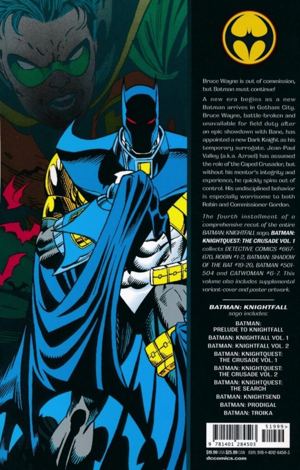 BATMAN KNIGHTQUEST THE CRUSADE VOL 01 TP [9781401284503] **OFERTA SPECJALNA**