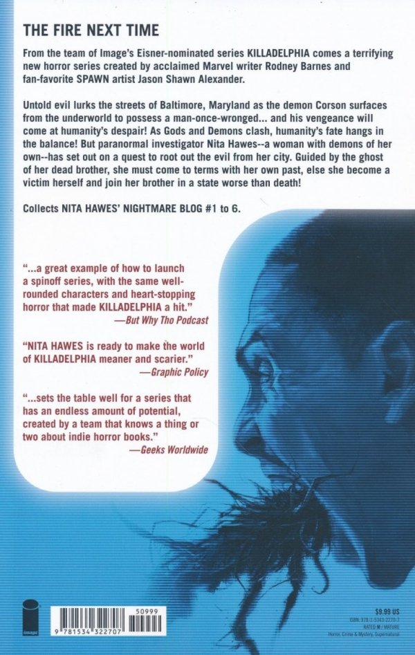 NITA HAWES NIGHTMARE BLOG VOL 01 THE FIRE NEXT TIME TP [9781534322707]