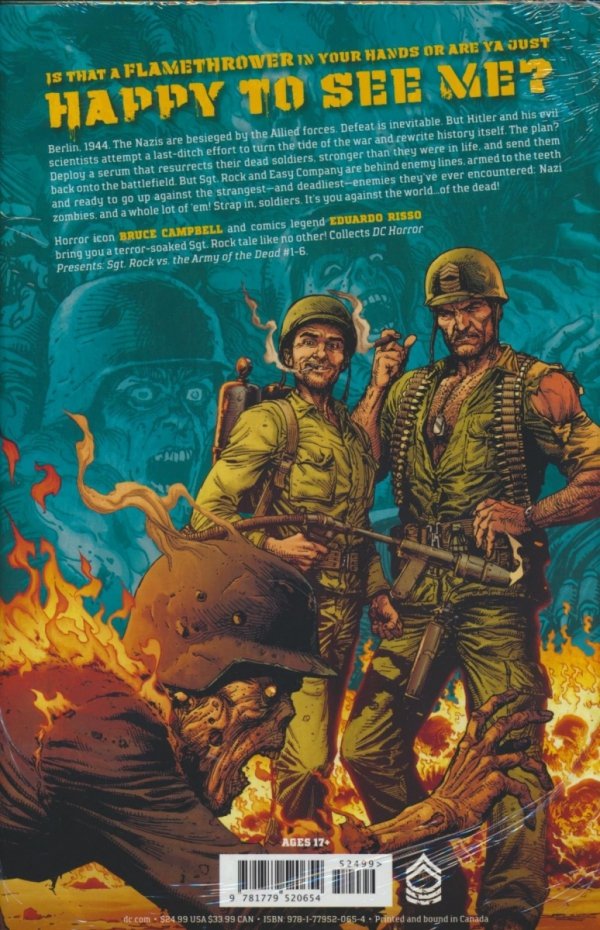 DC HORROR SGT ROCK VS THE ARMY OF THE DEAD HC [9781779520654] **promocja TOMY**
