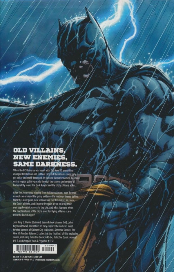 BATMAN DETECTIVE COMICS THE NEW 52 OMNIBUS VOL 01 HC [9781799501947]