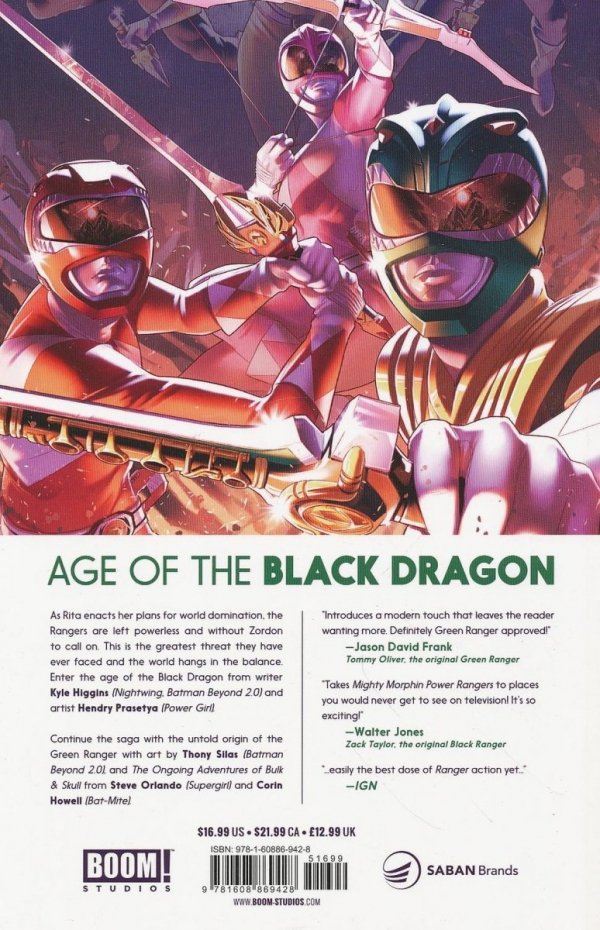 MIGHTY MORPHIN POWER RANGERS VOL 02 TP [9781608869428] **OFERTA SPECJALNA**