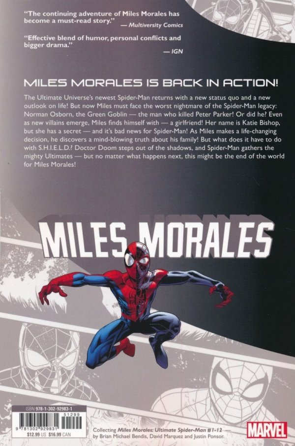 MILES MORALES ULTIMATE END TP [9781302929831]