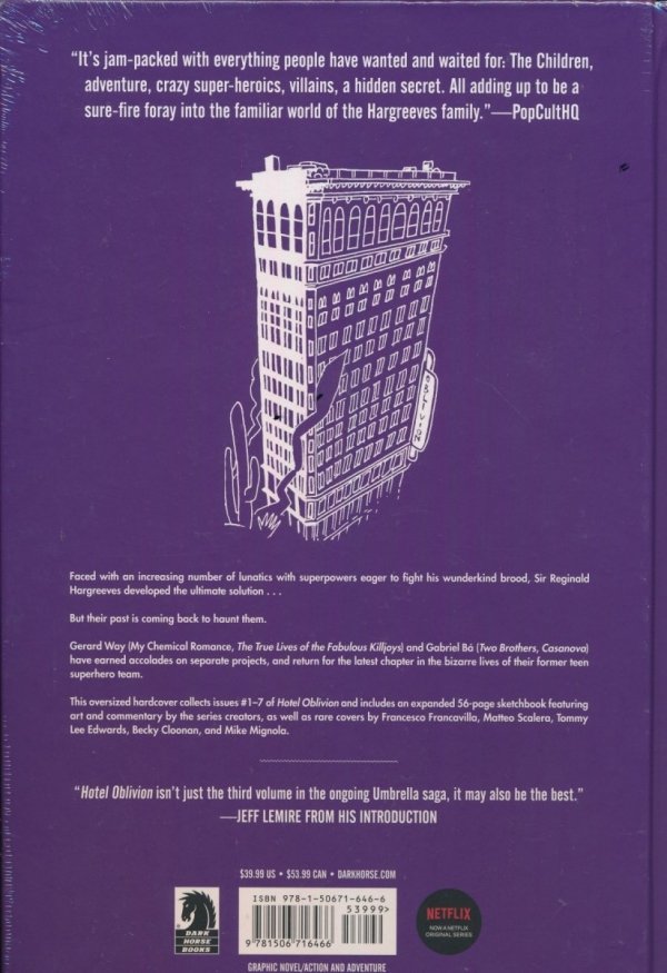 UMBRELLA ACADEMY LIBRARY EDITION VOL 03 HOTEL OBLIVION HC [9781506716466]
