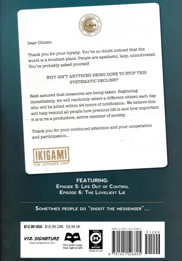 IKIGAMI THE ULTIMATE LIMIT VOL 03 GN [9781421526805] **promocja TOMY**