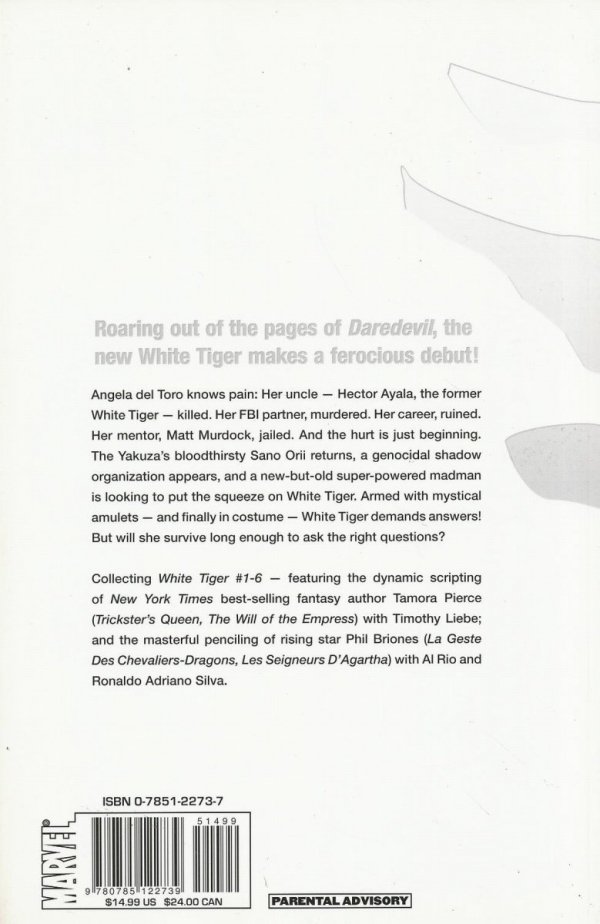 WHITE TIGER A HEROES COMPULSION TP [9780785122739] **OFERTA SPECJALNA**