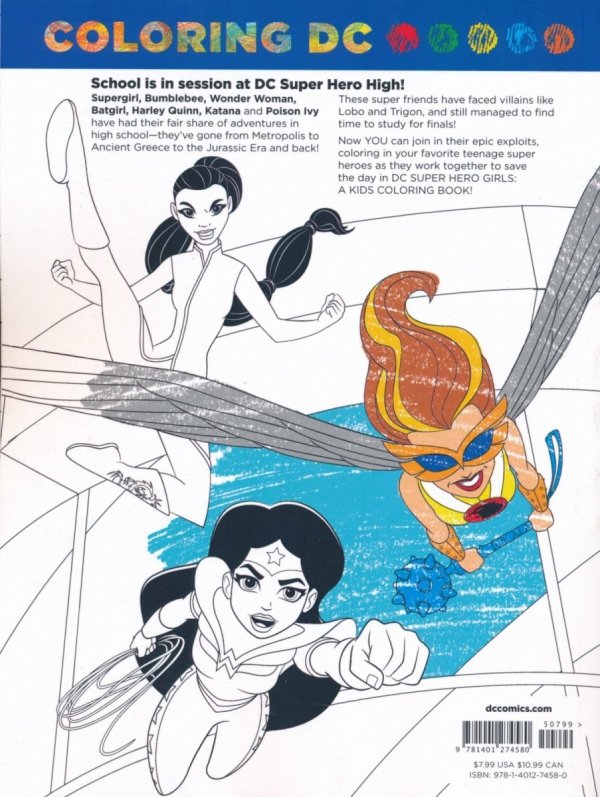 COLORING DC DC SUPER HERO GIRLS A KIDS COLORING BOOK TP [9781401274580]