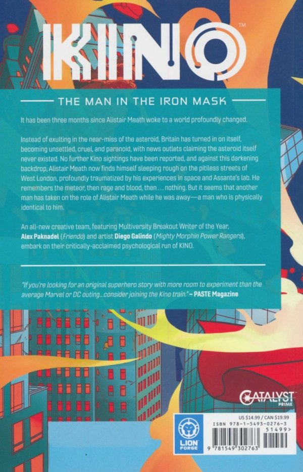 CATALYST PRIME KINO VOL 03 THE MAN IN THE IRON MASK TP [9781549302763]