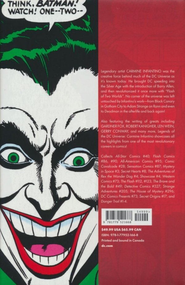 LEGENDS OF THE DC UNIVERSE CARMINE INFANTINO HC [9781779521668]