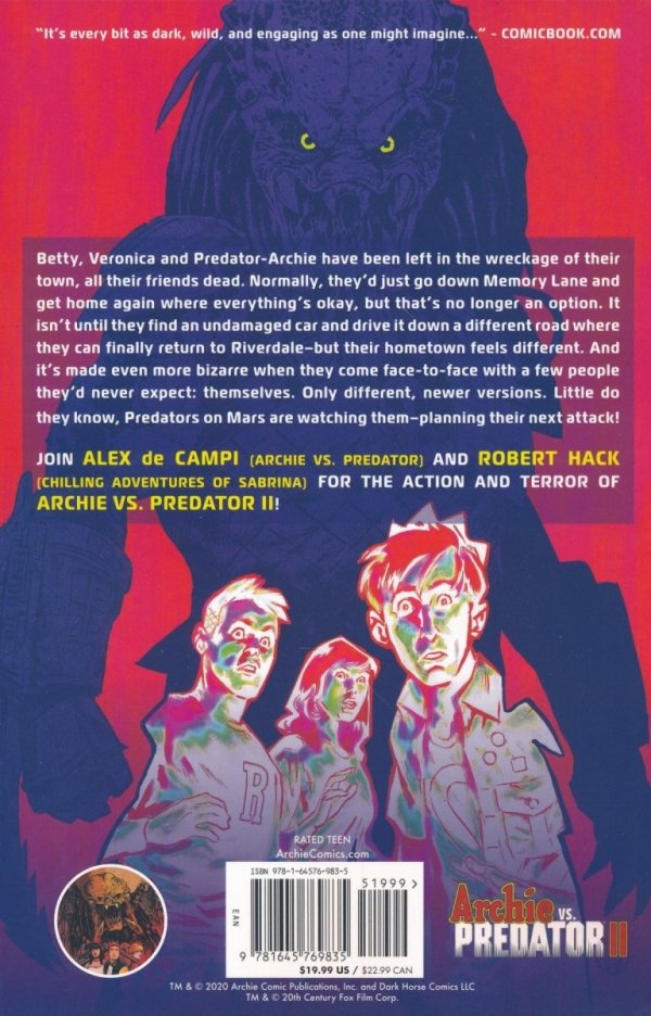 ARCHIE VS PREDATOR II TP [9781645769835] **OFERTA SPECJALNA**
