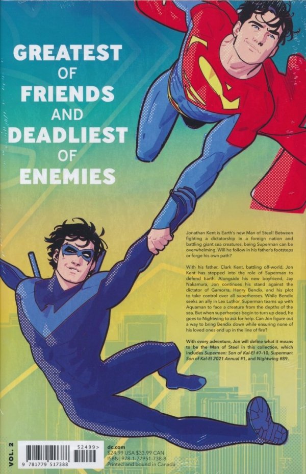 SUPERMAN SON OF KAL-EL VOL 02 THE RISING HC [9781779517388]