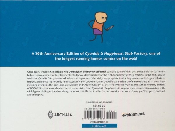 CYANIDE AND HAPPINESS STAB FACTORY 20TH ANNVERSARY EDITION HC [9798892150453]