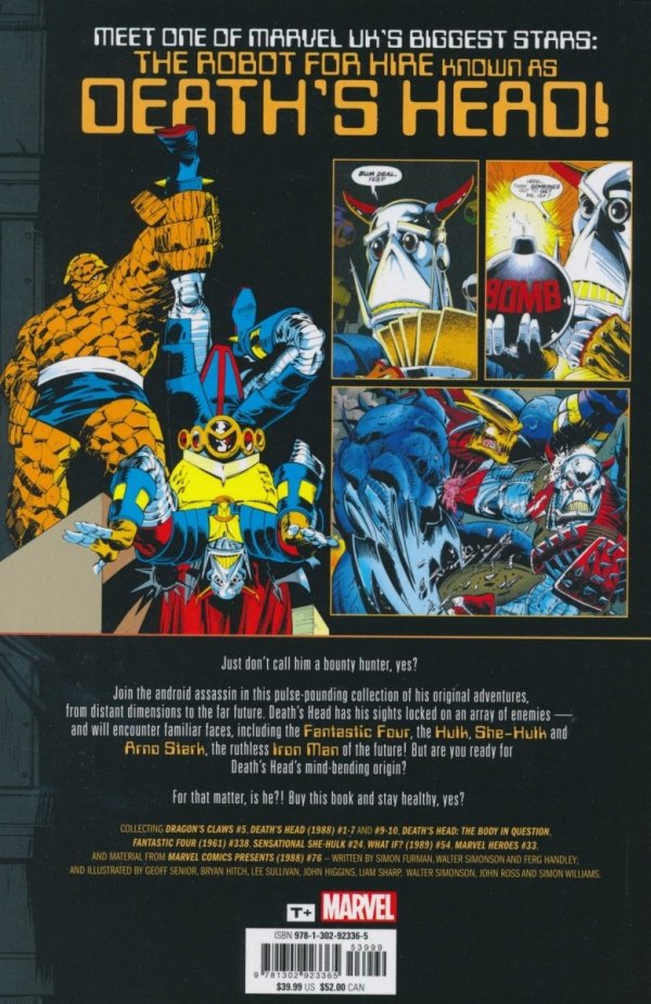 DEATHS HEAD FREELANCE PEACEKEEPING AGENT TP [9781302923365] **promocja TOMY**
