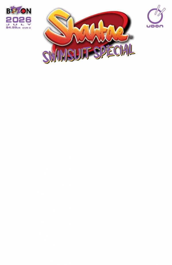 2026 SHANTAE SWIMSUIT SPECIAL #1 ONE SHOT CVR C BLANK SKETCH VAR [85534800168000131]