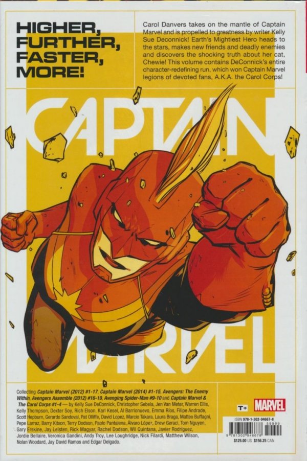 CAPTAIN MARVEL BY KELLY SUE DECONNICK OMNIBUS HC [STANDARD] [9781302946678] **OFERTA EKSPOZYCYJNA**