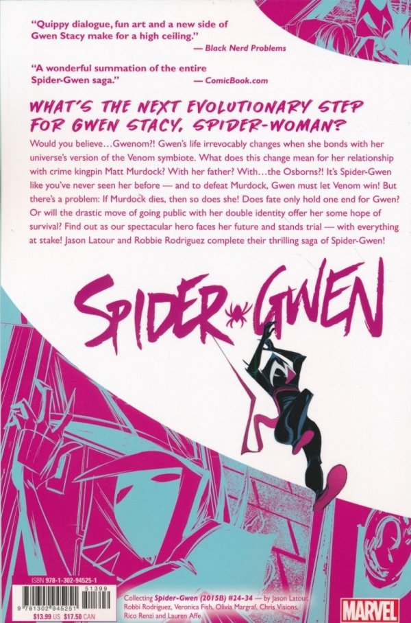 SPIDER-GWEN UNMASKED TP [9781302945251]