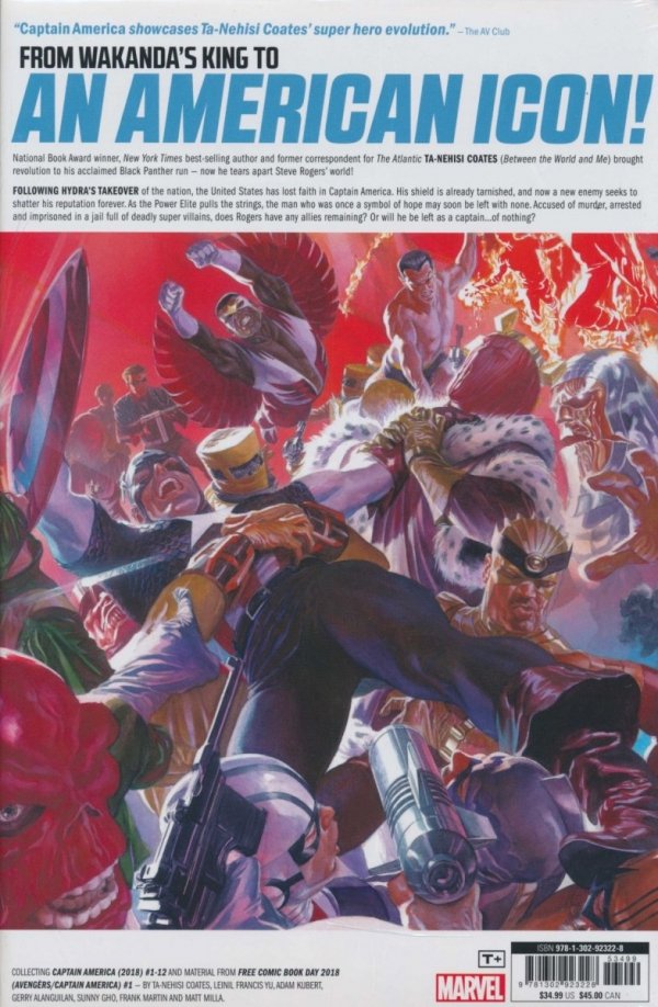 CAPTAIN AMERICA BY TA-NEHISI COATES VOL 01 HC [9781302923228] **PROMOCJA TOMY**