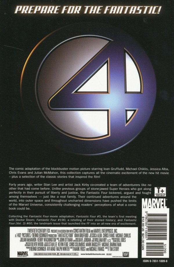 FANTASTIC FOUR THE MOVIE TP [9780785118091]