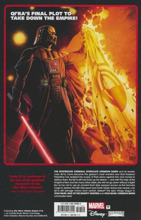 STAR WARS HIDDEN EMPIRE TP [9781302948009] **promocja STOCK SALE**