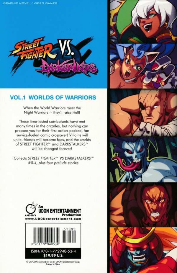 STREET FIGHTER VS DARKSTALKERS VOL 01 WORLDS OF WARRIORS TP [9781772940534]
