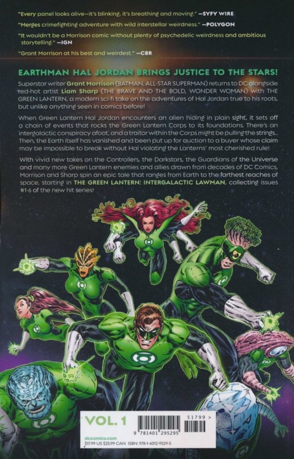 GREEN LANTERN VOL 01 INTERGALACTIC LAWMAN TP [9781401295295]