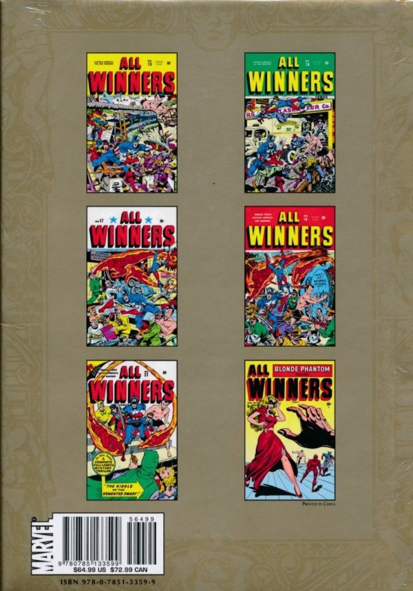 MARVEL MASTERWORKS GOLDEN AGE ALL-WINNERS VOL 04 HC [STANDARD] [9780785133599]