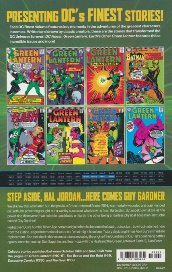 DC FINEST GREEN LANTERN EARTHS OTHER GREEN LANTERN TP [9781799503262]