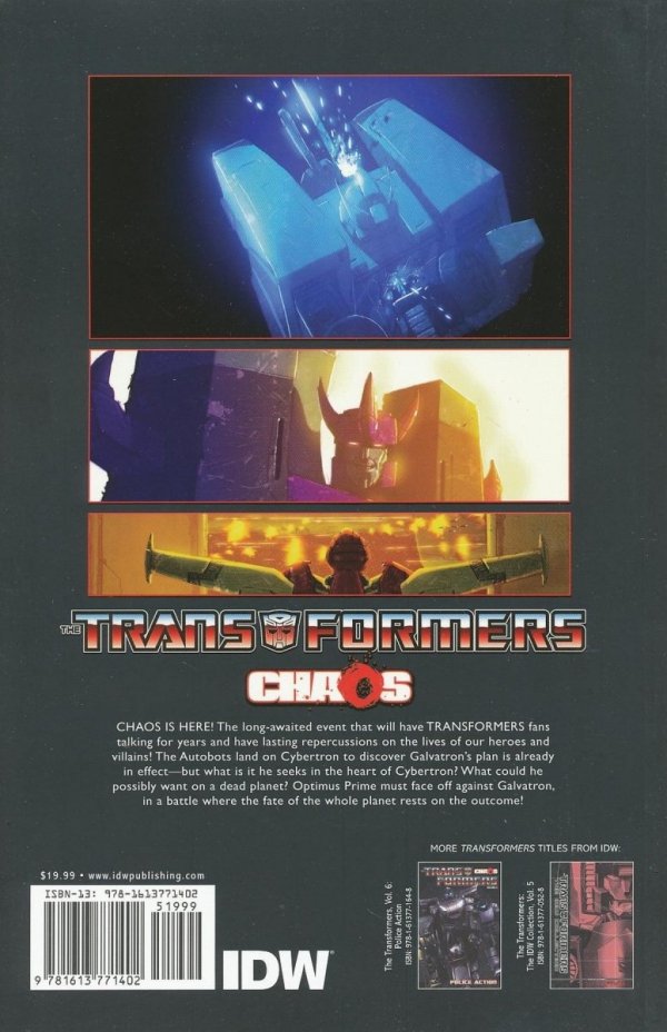 TRANSFORMERS VOL 07 CHAOS TP [9781613771402] **promocja TOMY**