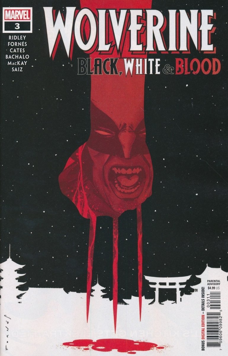WOLVERINE BLACK WHITE AND BLOOD #03 CVR A