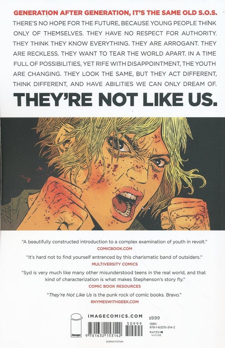 THEYRE NOT LIKE US VOL 01 SC [STANDARD] [9781632153142]