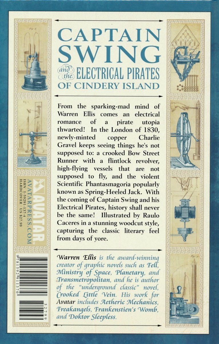 CAPTAIN SWING AND THE ELECTRICAL PIRATES OF CINDERY ISLAND HC [9781592911370]
