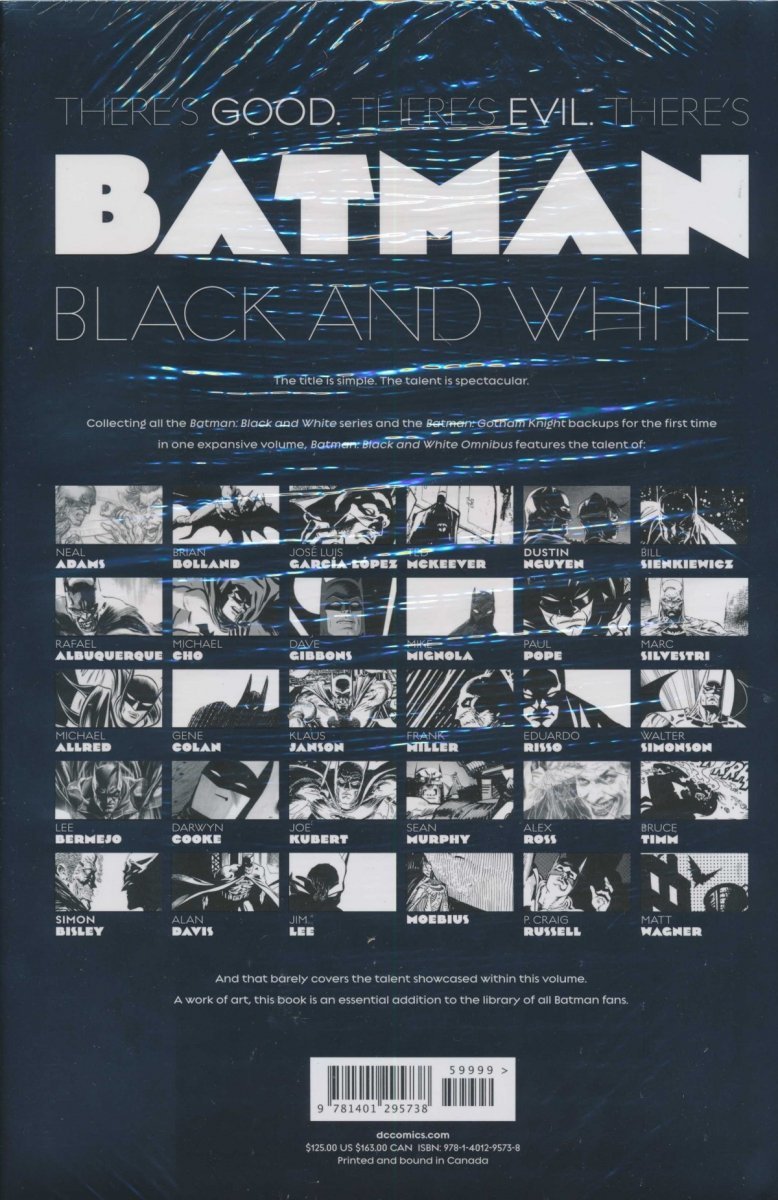 BATMAN BLACK AND WHITE OMNIBUS HC [9781401295738]