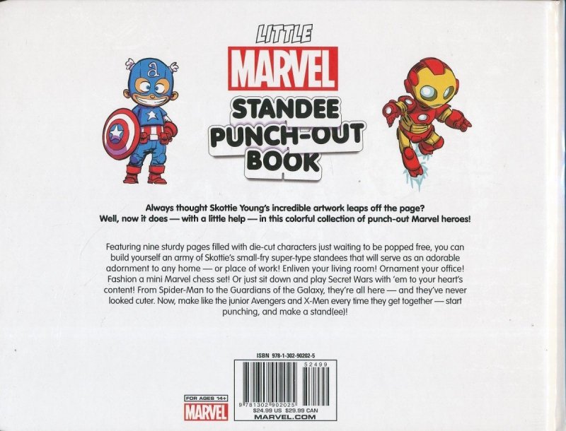 LITTLE MARVEL STANDEE PUNCH-OUT BOOK HC [9781302902025]
