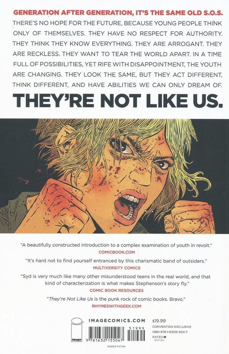 THEYRE NOT LIKE US VOL 01 SC [VARIANT] [9781632155047]