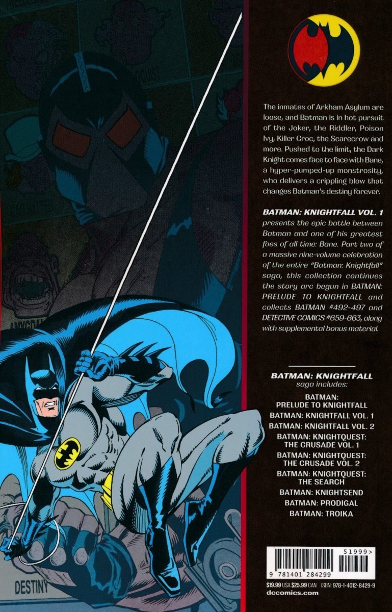 BATMAN KNIGHTFALL VOL 01 25TH ANNIVERSARY EDITION SC