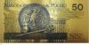 BANKNOT FANTAZYJNY POZŁACANY 50 ZŁOTYCH