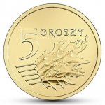5 Groszy gr 2013 mennicza z woreczka 