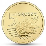  5 Groszy gr 2019 mennicze mennicza z woreczka
