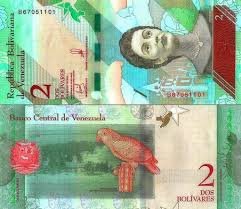 Banknot Wenezuela 2 Bolivares 2018 UNC 