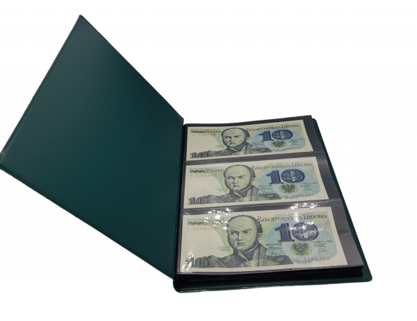 KLASER ALBUM NA BANKNOTY PREMIUM LARGE ZIELONY