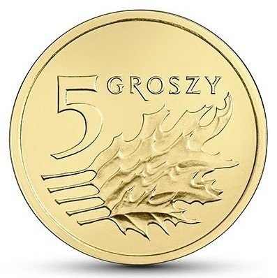 5 Groszy gr 2013 mennicza z woreczka 