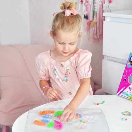 WOOPIE ART&amp;FUN Zestaw do Robienia Biżuterii Bransoletek Wisiorków Pierścionków Kolczyków z Motylkami