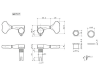 Klucze do basu GOTOH GB707 (GD, 2+2)