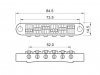 Mostek rolkowy 6,3mm BOSTON B-205 (N)