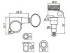 Klucze blokowane VPARTS Pro VGX-A05SC (CR, 6L)