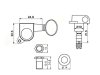Klucze blokowane VPARTS VGX-07LK (GD, 6L)
