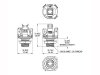 Gniazdo jack stereo 6,3mm PURE TONE (BN)
