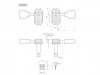 Klucze blokowane GOTOH SD90-SLB MG (BK,3+3)
