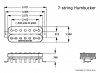 SSH-2N BLK 4C 7 STR dimension